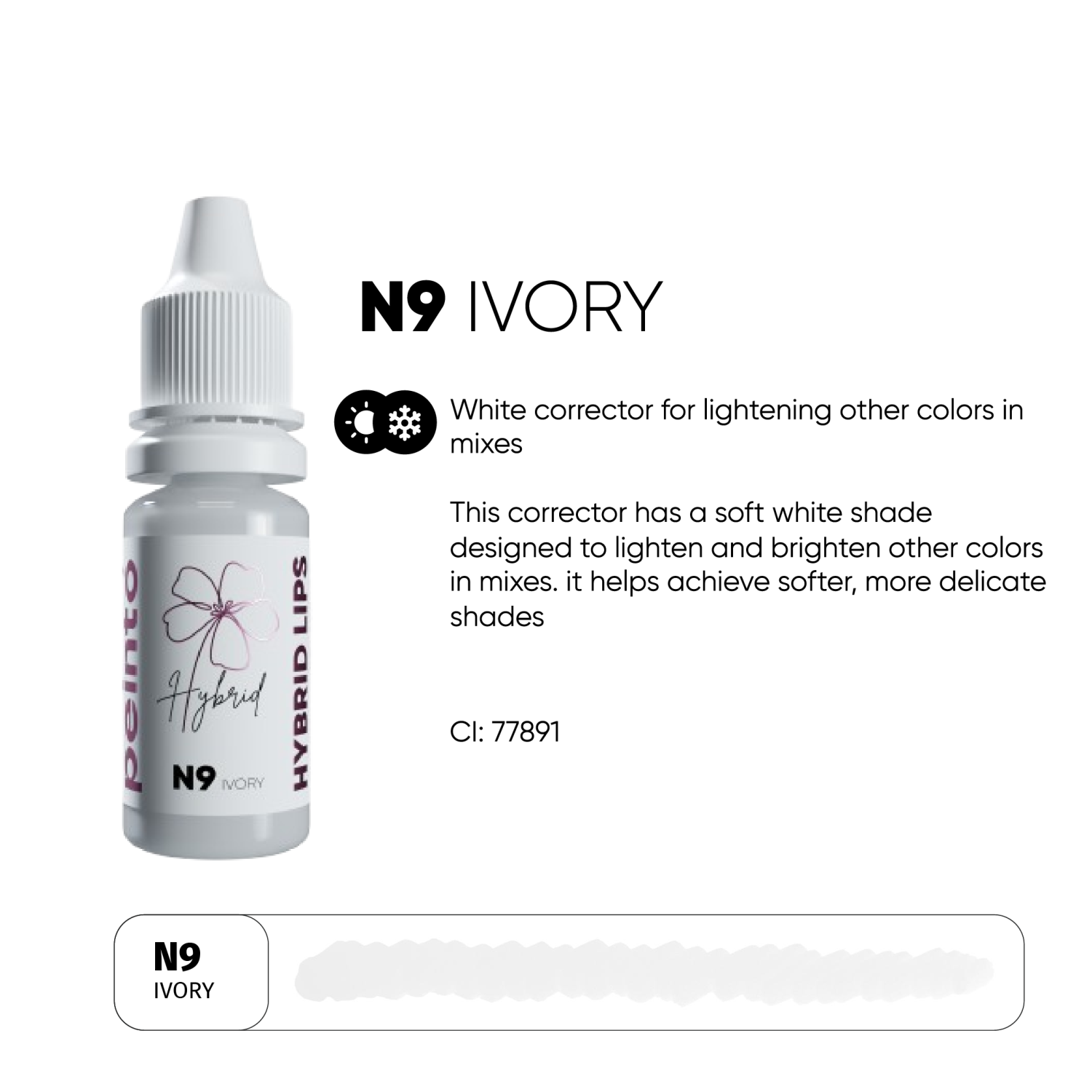 PEINTO ტუჩის კორექტორი N9 Ivory
